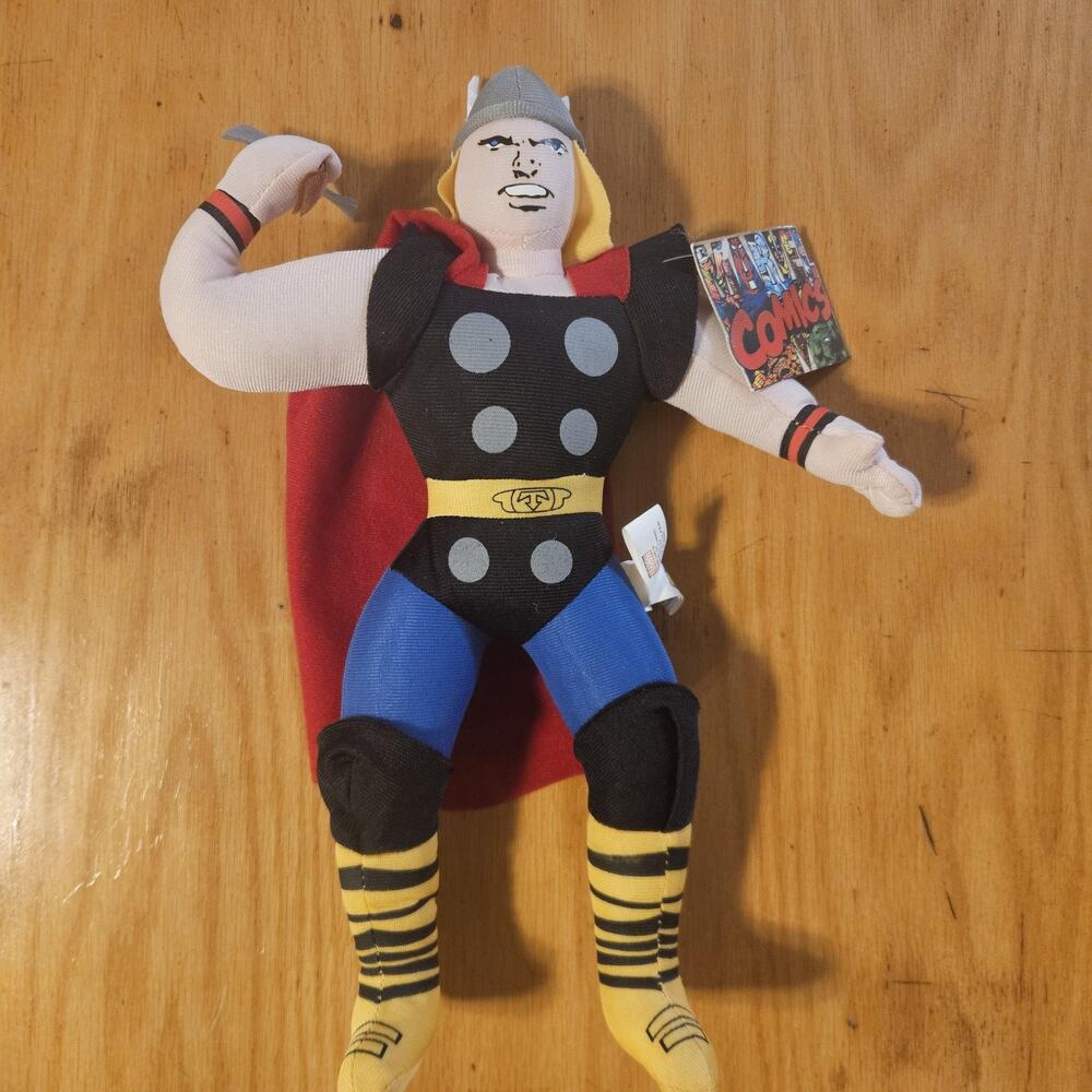 Marvel Comics Thor Plush Doll Stuffed Toy Medium Multicolor Hammer Good‎ Stuff